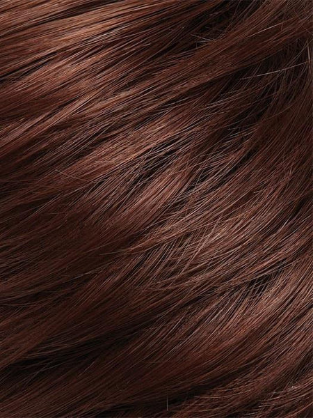 12" TOP FORM *Human Hairpiece*-Women's Top Pieces/Toppers-JON RENAU-33 BOYSENBERRY TREAT | Medium Natural Red-SIN CITY WIGS