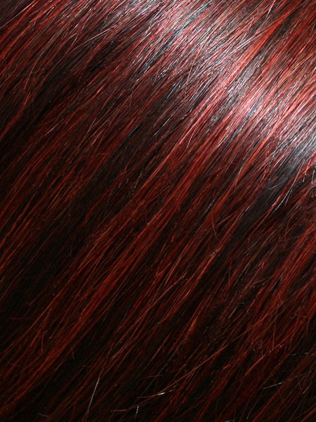 12" TOP FORM *Human Hairpiece*-Women's Top Pieces/Toppers-JON RENAU-FS2V/31V CHOCOLATE CHERRY-SIN CITY WIGS