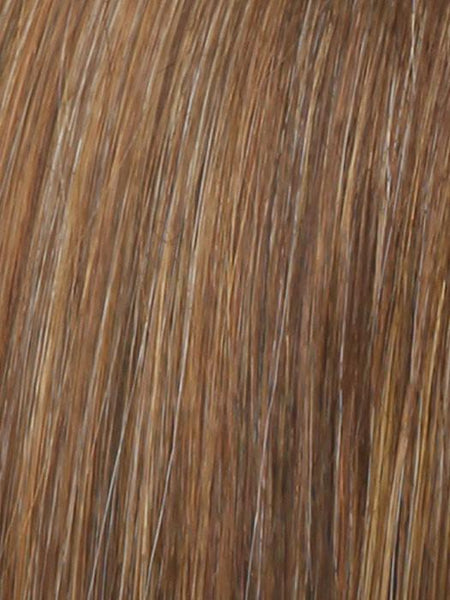 GLAMOUR & MORE *Human Hair Wig*-Women's Wigs-RAQUEL WELCH-R3025S+ GLAZED CINNAMON-SIN CITY WIGS