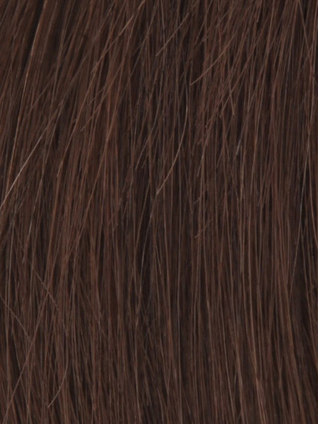 AMBER *Human Hair Wig*-Women's Wigs-LOUIS FERRE-DARK CHOCOLATE-SIN CITY WIGS