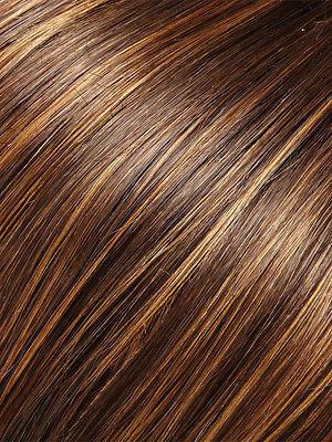 CARRIE *Human Hair Wig*-Women's Wigs-JON RENAU-6F27 Caramel Ribbon-SIN CITY WIGS