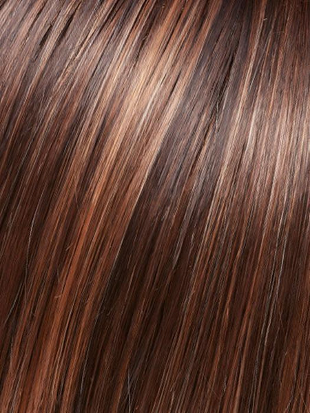 GABRIELLE PETITE-Women's Wigs-JON RENAU-FS6/30/27 TOFFEE TRUFFLE | Brown, Medium Red-Gold, Medium Red-Gold Blonde with Medium Gold Blonde Bold Highlights-SIN CITY WIGS