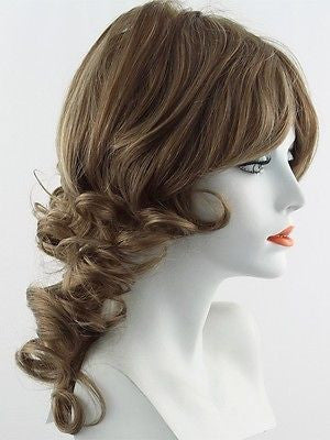 KNOCKOUT *Human Hair Wig*-Women's Wigs-RAQUEL WELCH-R12/26H Honey Pecan-SIN CITY WIGS